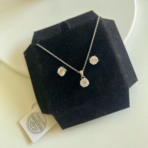 Swarovski studs and pendant set